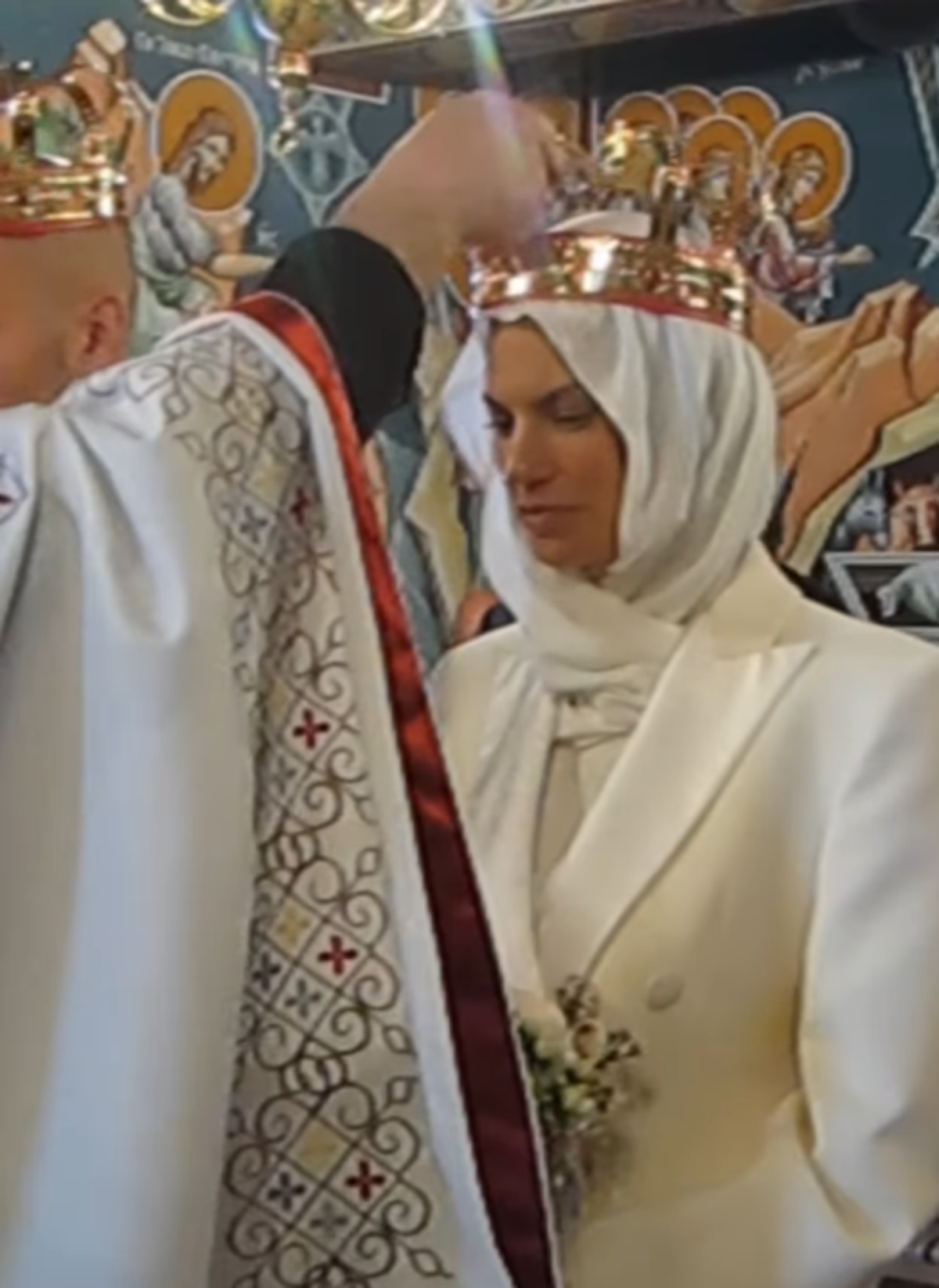 Danijela Dimitrovska na venčanju