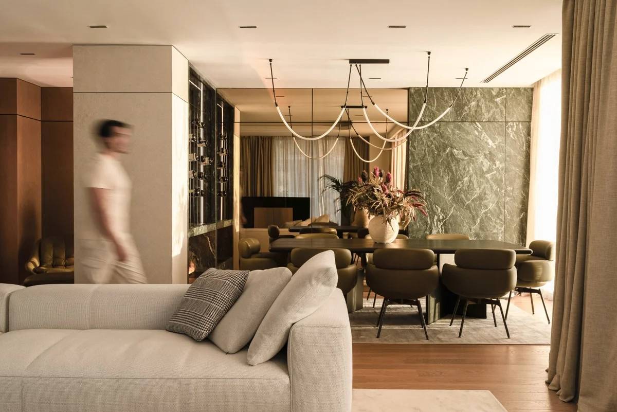 Enterijer stana u Beogradu na vodi