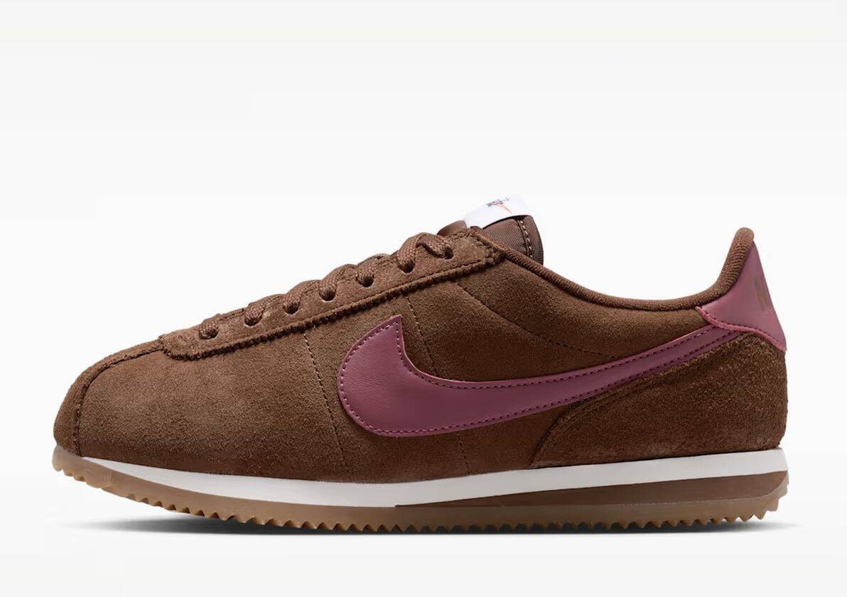 Nike Cortez koža platno braon patike.jpg