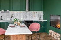 Moderna zelena kuhinja