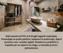 najjednostavniji trik su samolepljive dekorativne folije za pločice. Dolaze u raznim dezenima, od imitacije mermera do modernih geometrijskih šara, i lako se lepe direktno preko postojećih pločica (1).jpg