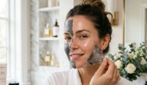 žena skida peel off masku