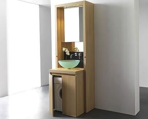 Rešenje za mala kupatila: kako smestiti lavabo i veš mašinu u jednu komodu