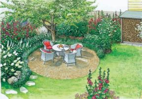 Kako da uredite baštu oko seoske kuće: romantičan kutak za celu porodicu