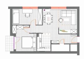 Saveti stručnjaka za uređenje stana: kako preurediti stan od 45 kvadrata za tri generacije
