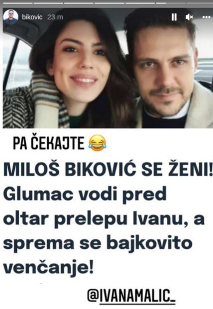 Ženi se Miloš Biković