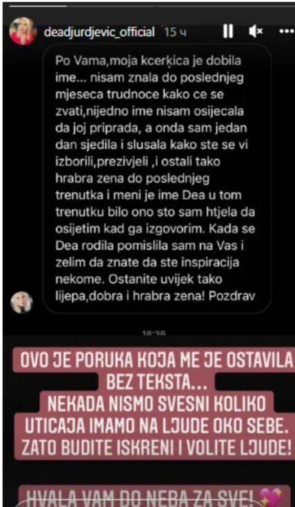 Dea Đurđević objavila lepe vesti