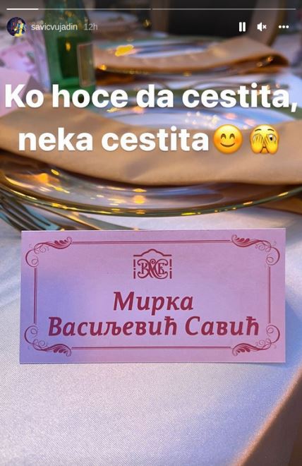 Vujadin Savić - objava sa Instagrama