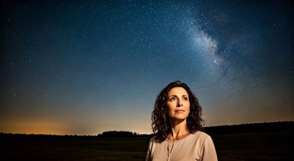 Žena i zvezdano nebo