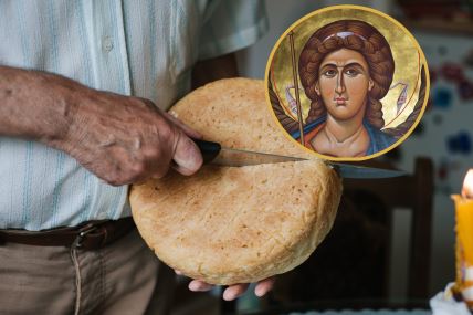 Sečenje slavskog kolača i čestitke za Aranđelovdan