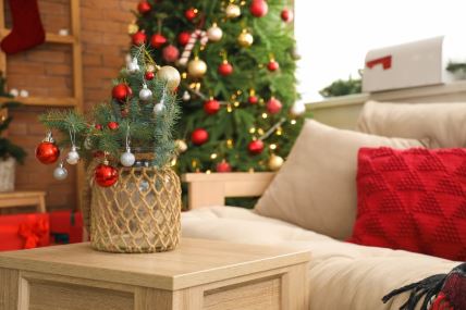 Novogodišnja dekoracija za male stanove