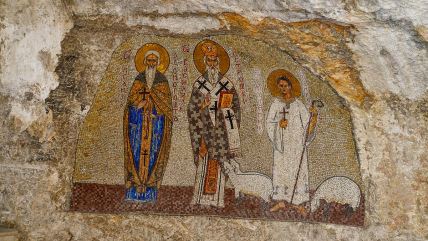 Sveti Vasilije Ostroški  freska u manastiru Ostrog
