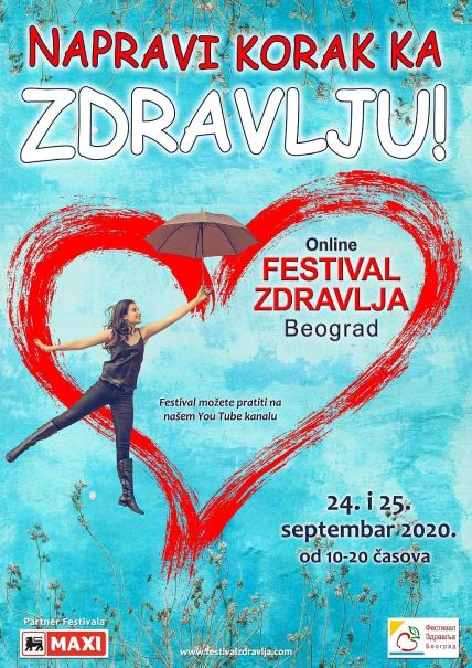 NAPRAVI KORAK KA ZDRAVLJU: 21. Festival zdravlja Beograd u online formatu