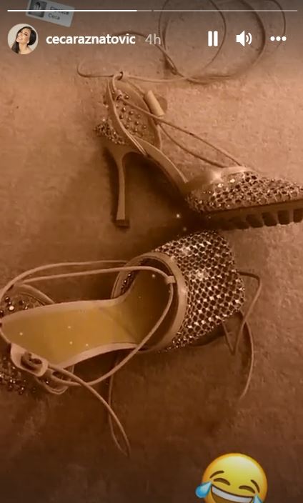 Ceca Raznatović sandale Botega Veneta