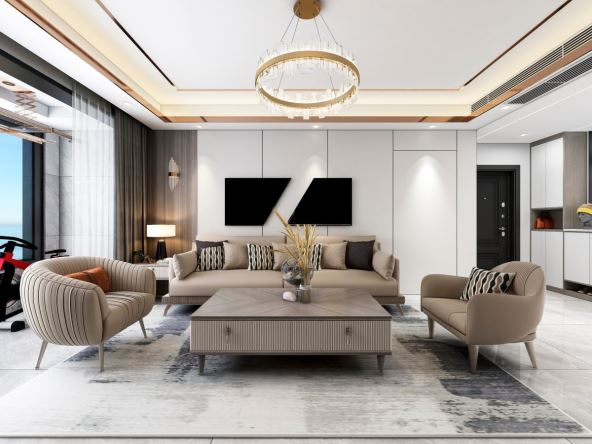 Dnevna soba sa nameštajem iz iste kolekcije