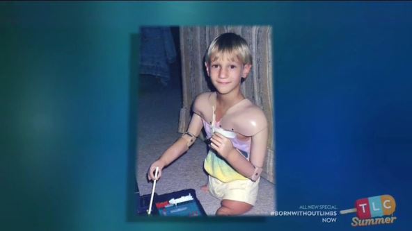 Nik Vujičić kao dete sa ocem