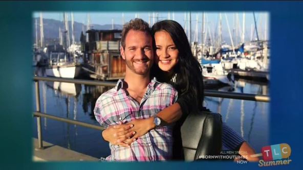 Nik Vujičić sa suprugom