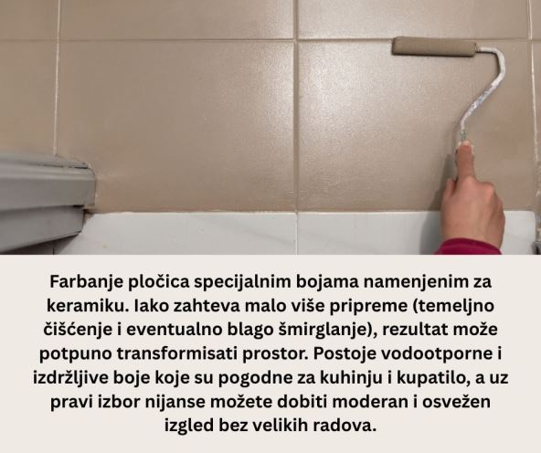 najjednostavniji trik su samolepljive dekorativne folije za pločice. Dolaze u raznim dezenima, od imitacije mermera do modernih geometrijskih šara, i lako se lepe direktno preko postojećih pločica (4).jpg