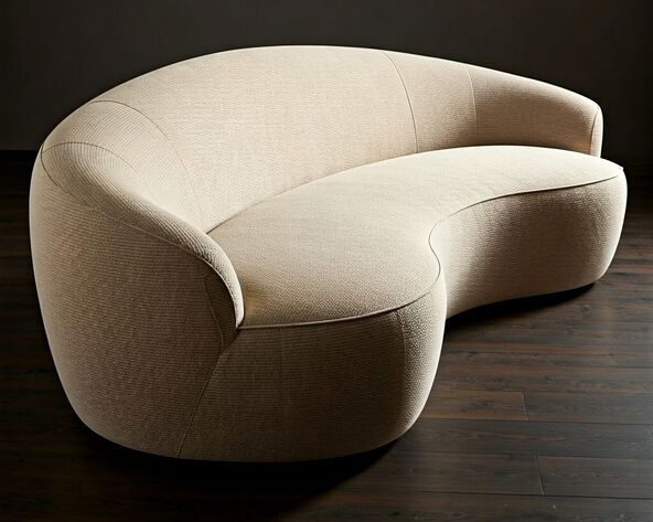sofa zaobljenog oblika