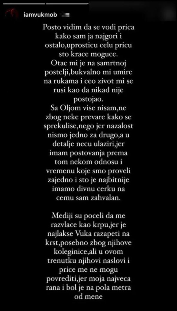 Vuk Mob saopštenje