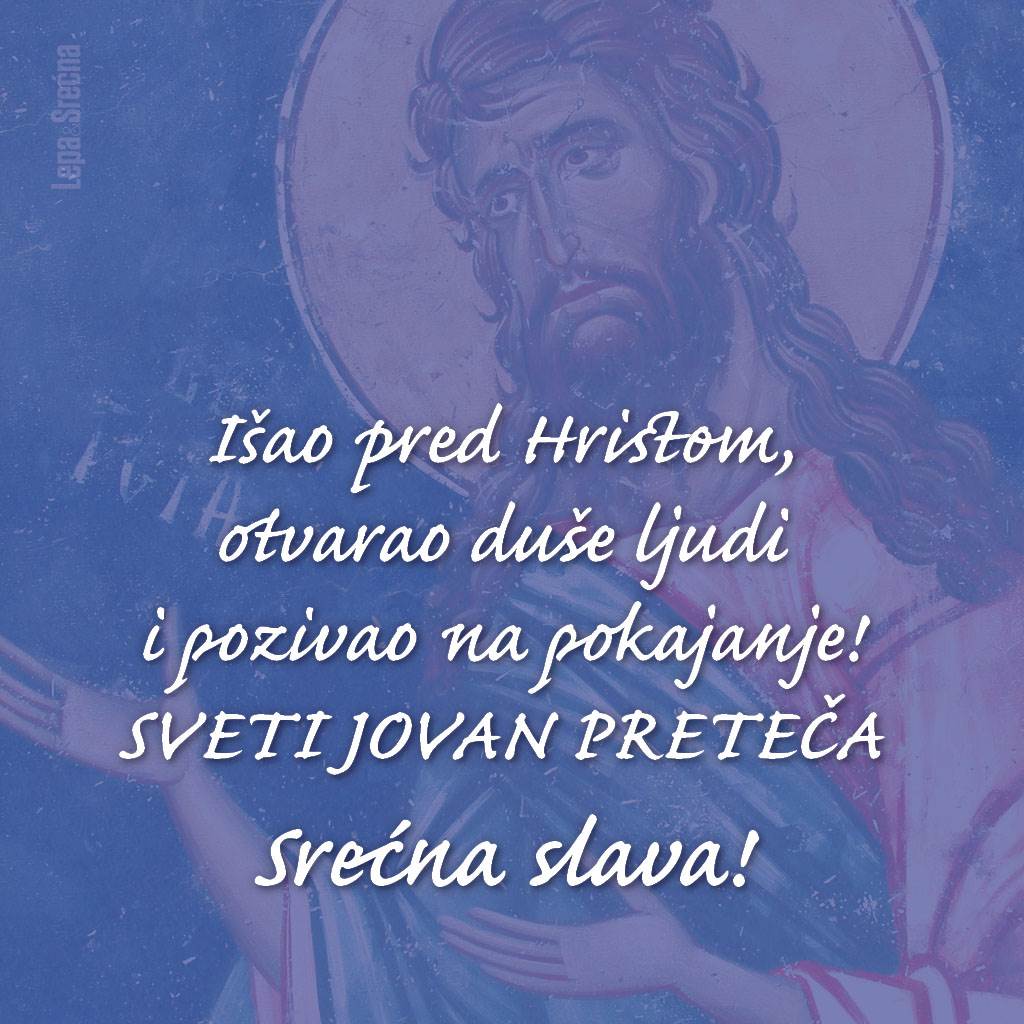 cestitke za slavu sveti jovan