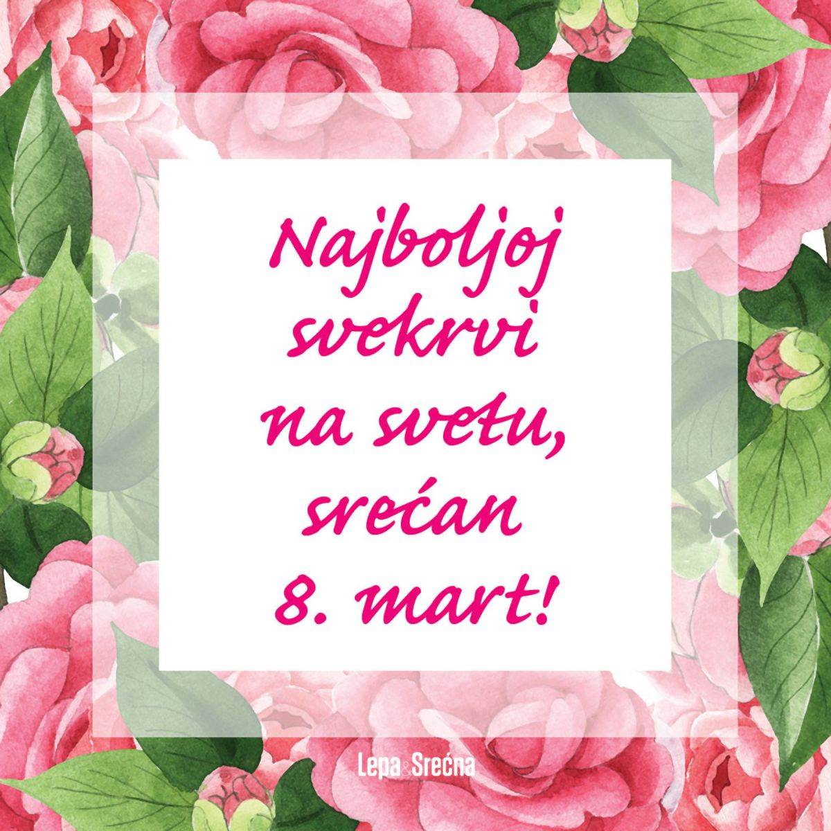 ČESTITKE ZA 8. MART: poželite srećan Dan žena i pošaljite nežnu poruku uz divnu sliku
