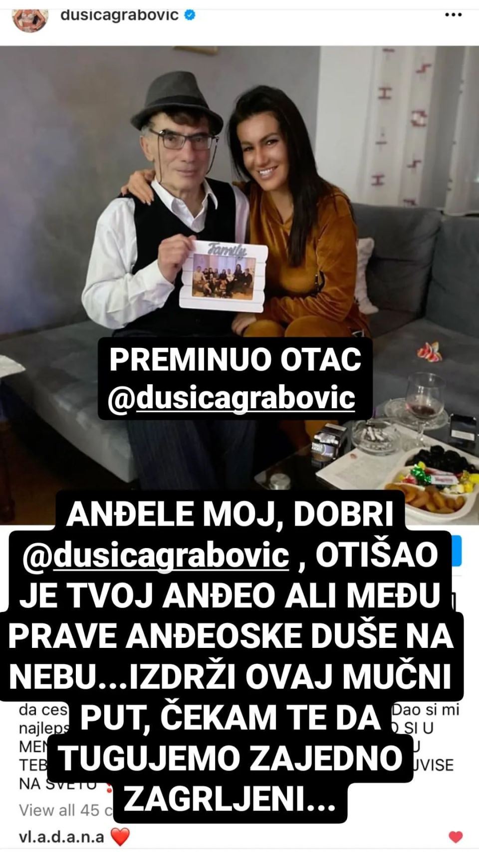 preminuo otac dusice grabovic