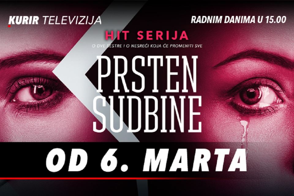 Serija Prsten sudbine od 6 marta na Kurir televiziji