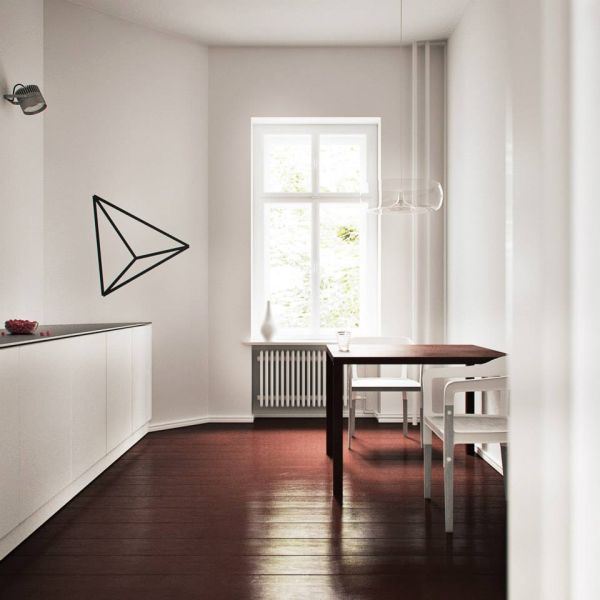 Inspiracija minimalizma: stan u 3 boje