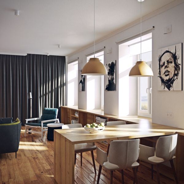 Zanimljivo arhitektonsko rešenje za uređenje dvosobnog stana