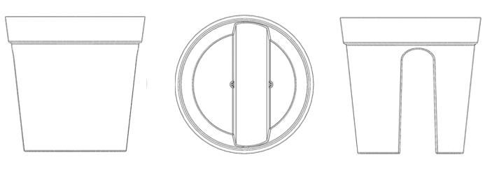 Lake saksije neobičnog oblika