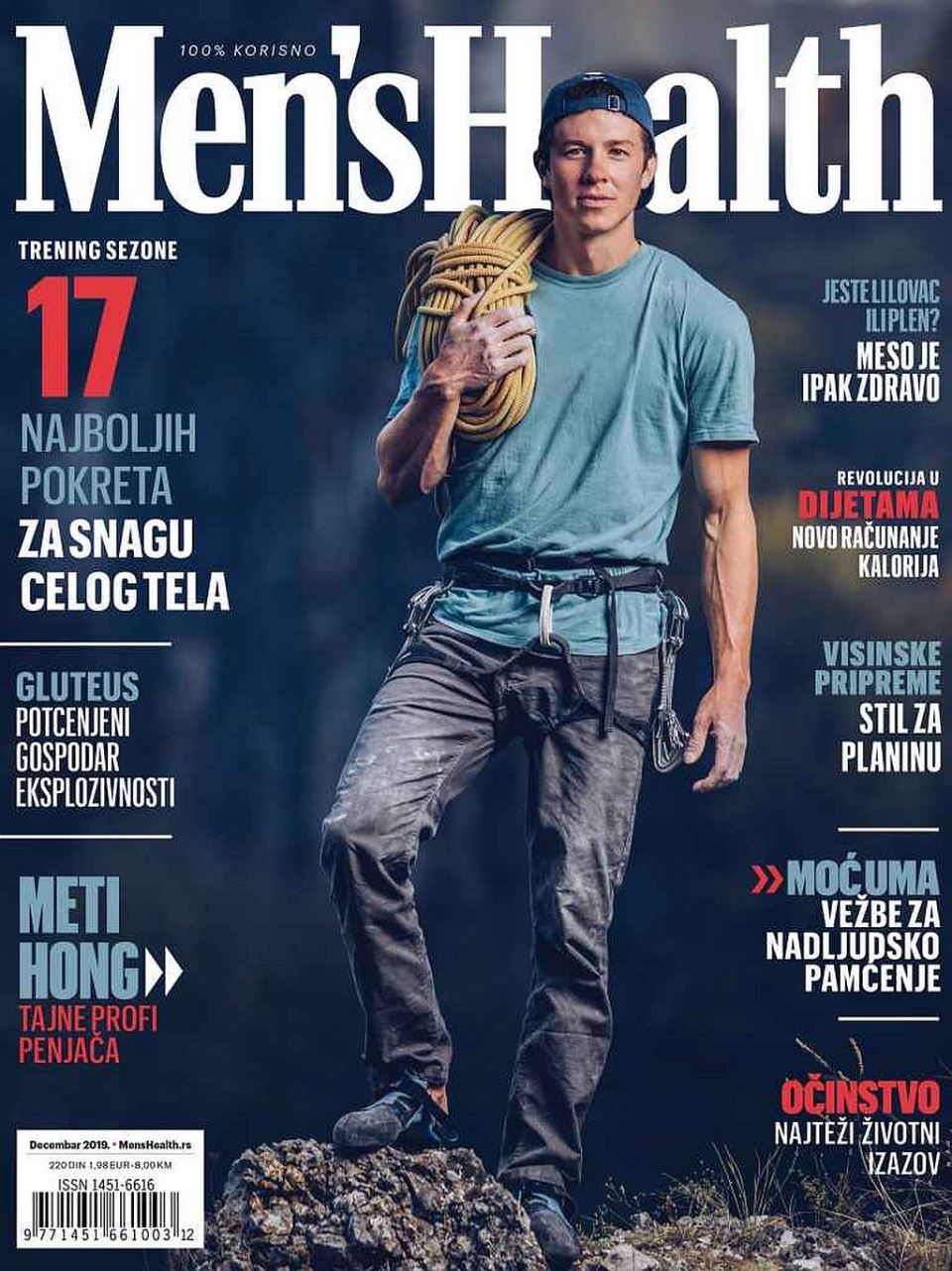 NOVI MEN’S HEALTH: sve što treba da znate o free climbingu, kalorijama i memoriji